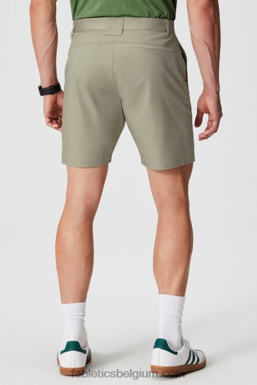 frisse taupe Heren de high-side chino short Fabletics LH20J3300