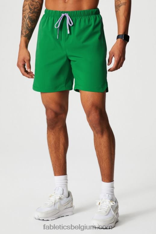 groen zetten Heren de ene korte (gevoerd) 142 Fabletics LH20J3183