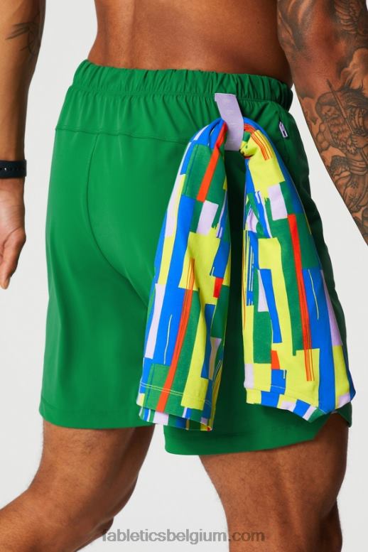 groen zetten Heren de ene korte (gevoerd) 142 Fabletics LH20J3183