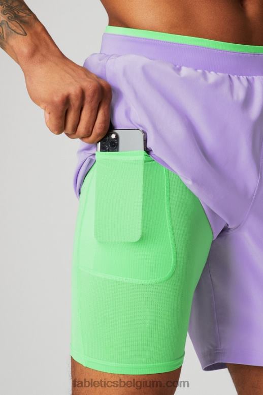 iconische lavendel Heren de fundamentele korte ii (gevoerd) 136 Fabletics LH20J3142