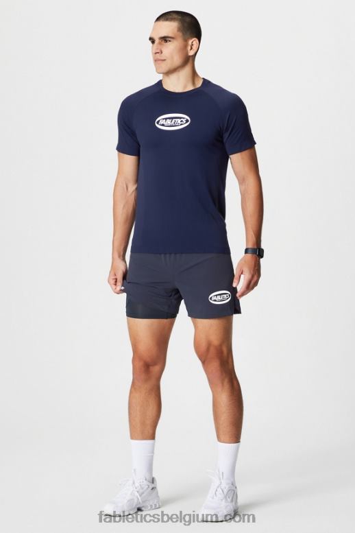 klassiek marine ovaal Heren de ene korte (gevoerd) 162 Fabletics LH20J3294