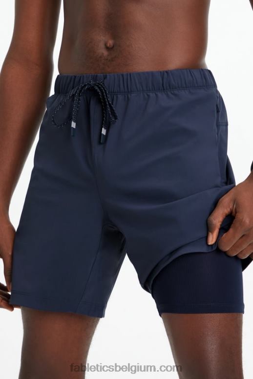 klassieke marine Heren de ene korte (gevoerd) 143 Fabletics LH20J3190