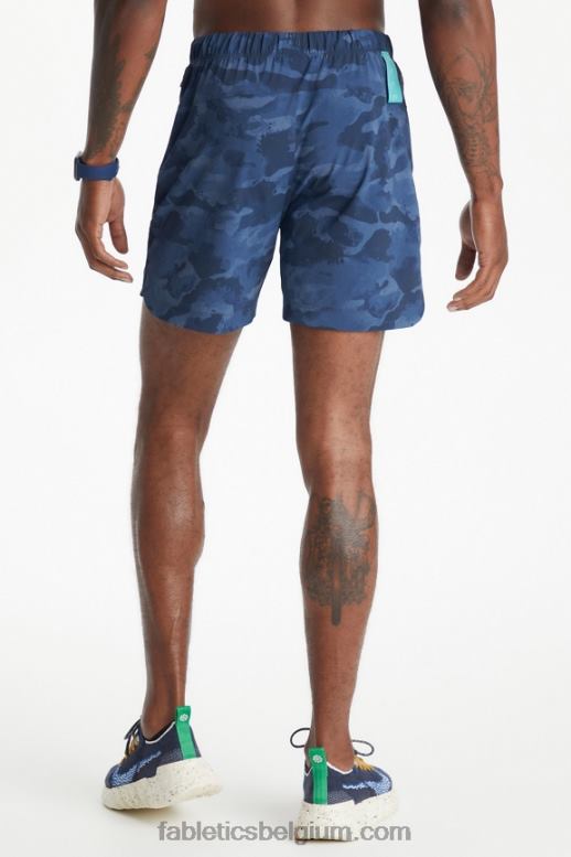 klassieke marine camo Heren die ene korte 161 Fabletics LH20J3277