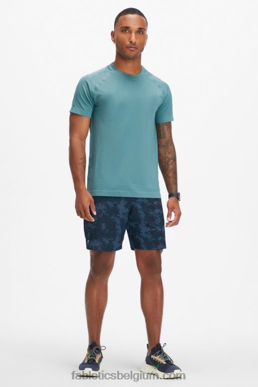 klassieke marineblauwe nueue camo Heren de fundamentele korte ii 149 Fabletics LH20J3217