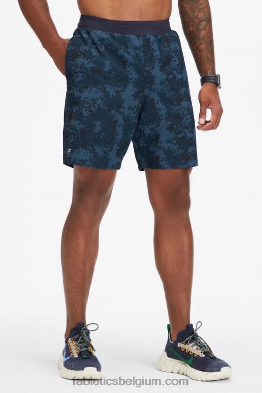klassieke marineblauwe nueue camo Heren de fundamentele korte ii 149 Fabletics LH20J3217