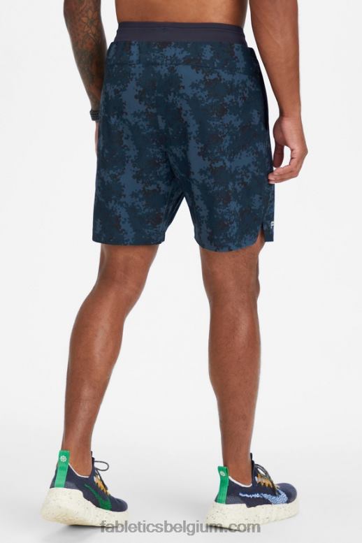 klassieke marineblauwe nueue camo Heren de fundamentele korte ii (gevoerd) 138 Fabletics LH20J3156