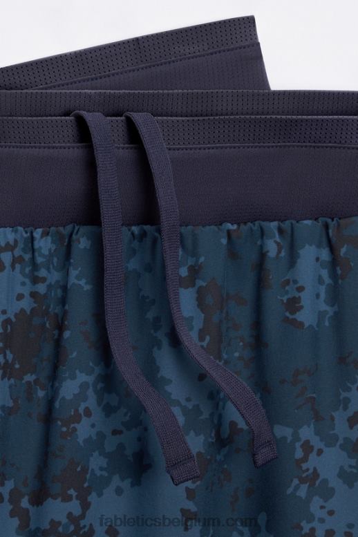 klassieke marineblauwe nueue camo Heren de fundamentele korte ii (gevoerd) 138 Fabletics LH20J3156
