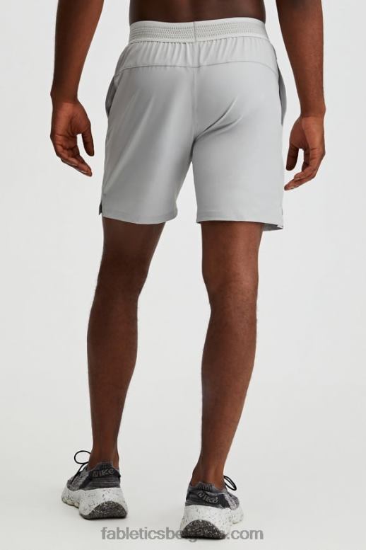 mineraal grijs Heren de fundamentele korte 165 Fabletics LH20J3343