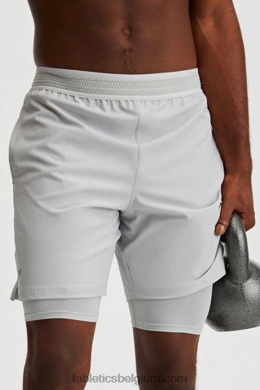 mineraal grijs Heren de fundamentele korte (gevoerd) Fabletics LH20J3330