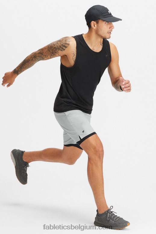 mineraal grijs Heren de fundamentele korte ii (gevoerd) 133 Fabletics LH20J3128