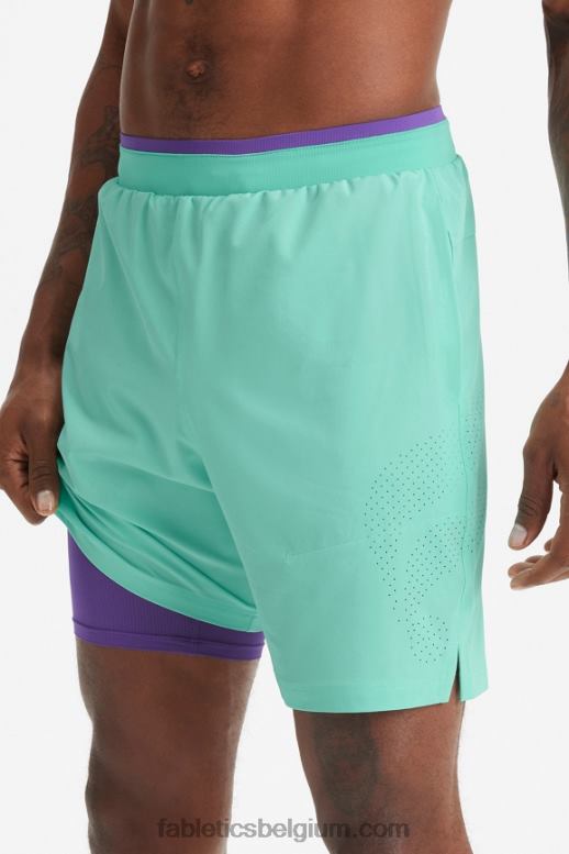 mint mist geperforeerd Heren de fundamentele korte ii (gevoerd) 137 Fabletics LH20J3150