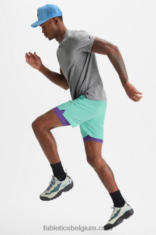 mint mist geperforeerd Heren de fundamentele korte ii (gevoerd) 137 Fabletics LH20J3150