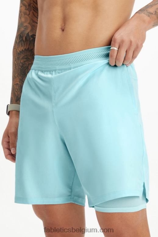 noords blauw Heren de fundamentele korte (gevoerd) Fabletics LH20J3324