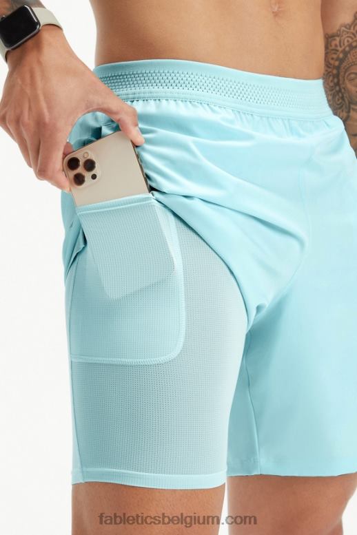 noords blauw Heren de fundamentele korte (gevoerd) Fabletics LH20J3324