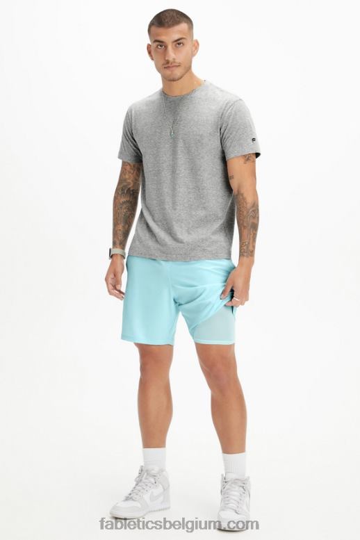 noords blauw Heren de fundamentele korte (gevoerd) Fabletics LH20J3324
