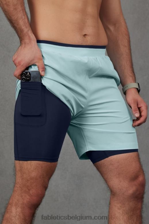 noords blauw Heren de fundamentele korte ii (gevoerd) 134 Fabletics LH20J3135