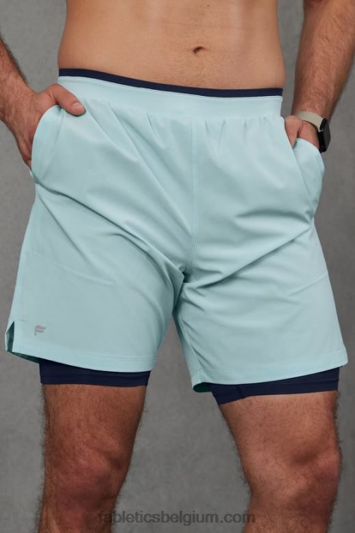 noords blauw Heren de fundamentele korte ii (gevoerd) 134 Fabletics LH20J3135