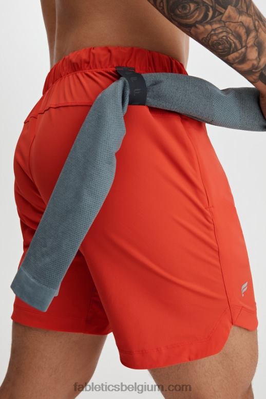 oranje vuur Heren die ene korte 161 Fabletics LH20J3281