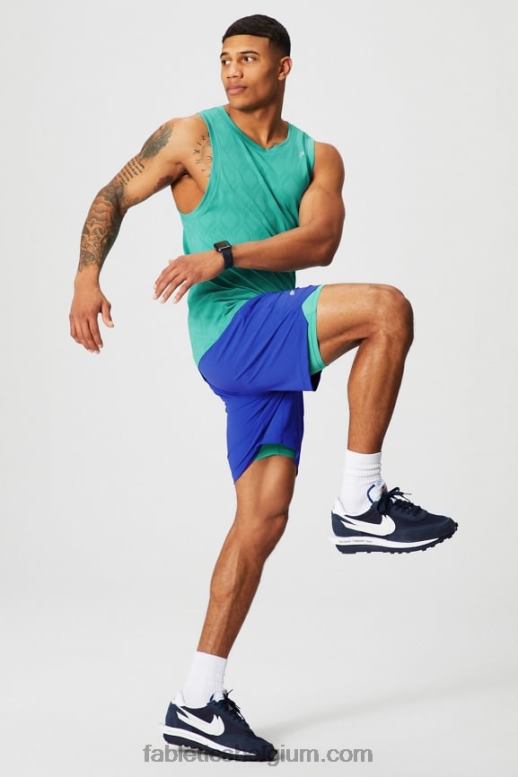 oxford blauw Heren de ene korte (gevoerd) 142 Fabletics LH20J3182