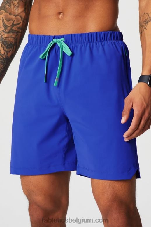 oxford blauw Heren die ene korte 154 Fabletics LH20J3245