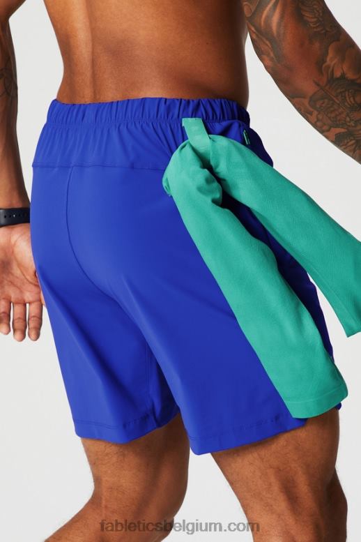 oxford blauw Heren die ene korte 154 Fabletics LH20J3245