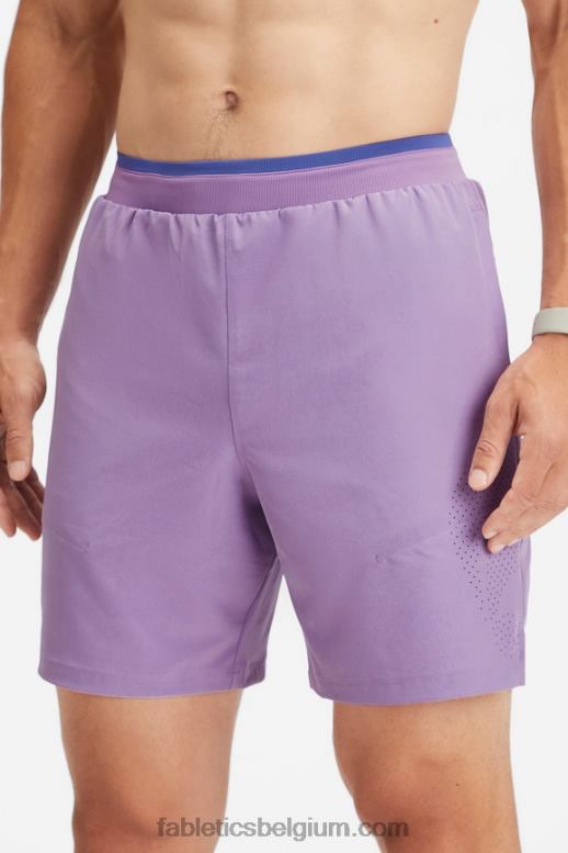 paarse vibe geperforeerd Heren de fundamentele korte ii 149 Fabletics LH20J3218