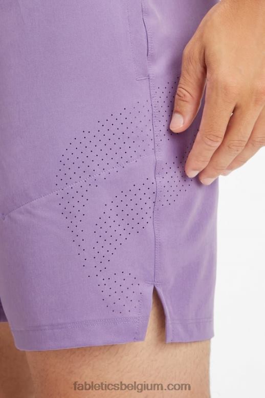 paarse vibe geperforeerd Heren de fundamentele korte ii 149 Fabletics LH20J3218