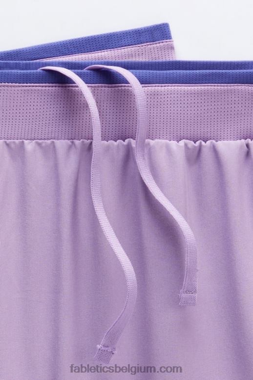 paarse vibe geperforeerd Heren de fundamentele korte ii 149 Fabletics LH20J3218