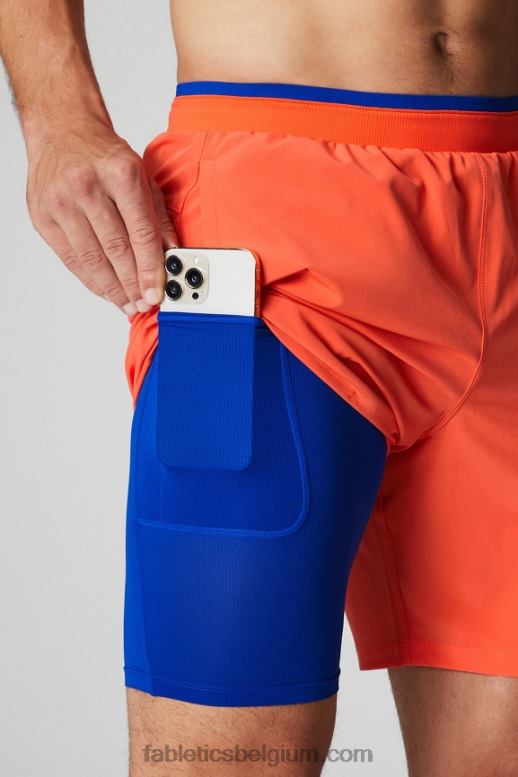 passie sinaasappel Heren de fundamentele korte ii (gevoerd) 132 Fabletics LH20J3124