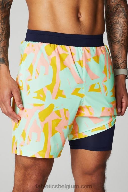 perzik kus organische klodders Heren de fundamentele korte ii (gevoerd) 134 Fabletics LH20J3132