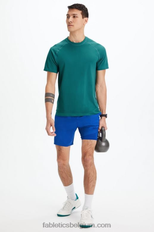 ras blauw Heren de fundamentele korte (gevoerd) Fabletics LH20J3323