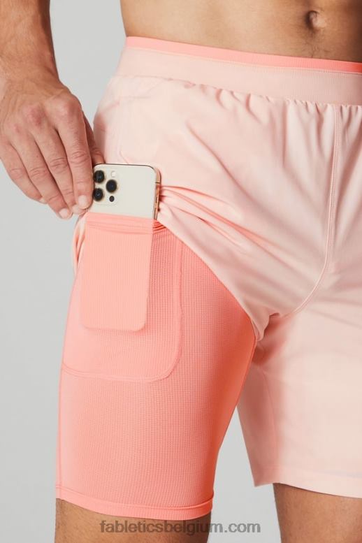 roze botercreme Heren de fundamentele korte ii (gevoerd) 133 Fabletics LH20J3130