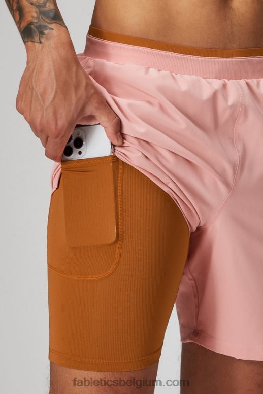 roze leisteen Heren de fundamentele korte ii (gevoerd) 136 Fabletics LH20J3145
