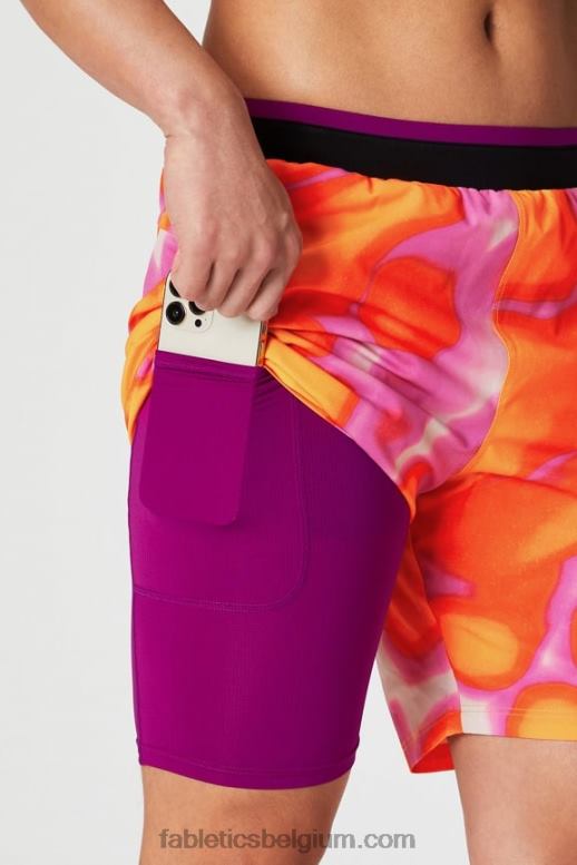 roze ontsnapping aan zomergekte Heren de fundamentele korte ii (gevoerd) 132 Fabletics LH20J3123