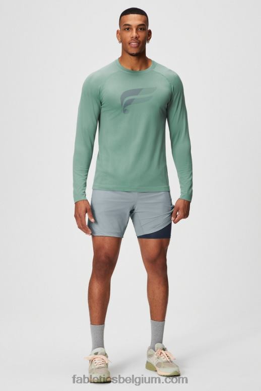 schaduw grijs Heren de ene korte (gevoerd) 140 Fabletics LH20J3173