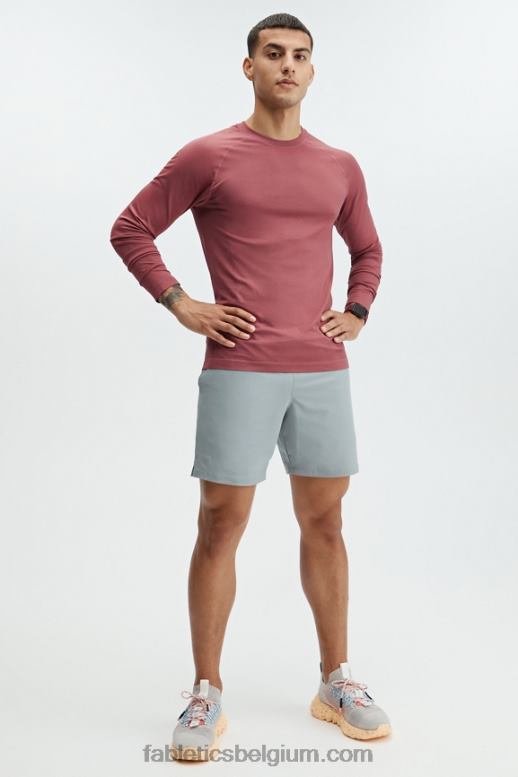 schaduw grijs Heren de fundamentele korte 164 Fabletics LH20J3338