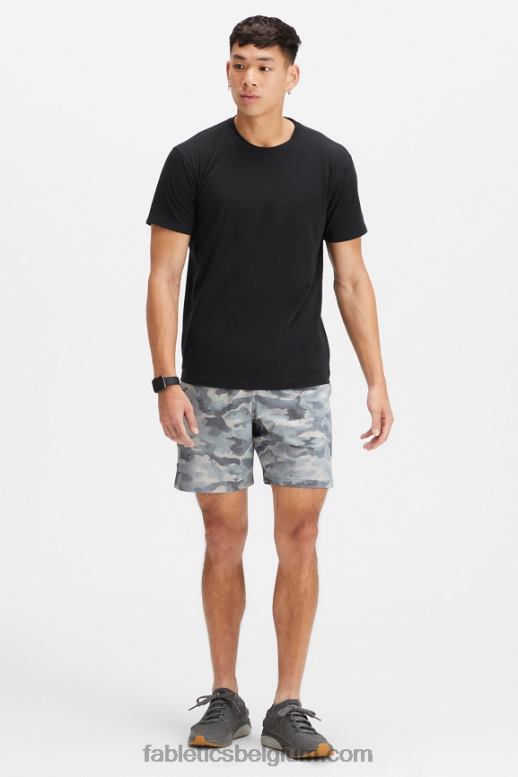 schaduw grijze camo Heren de fundamentele korte ii 149 Fabletics LH20J3220