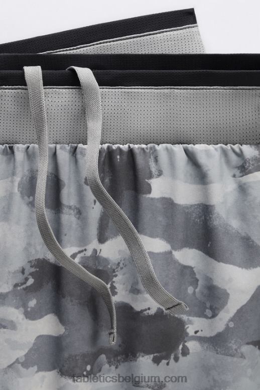 schaduw grijze camo Heren de fundamentele korte ii 149 Fabletics LH20J3220