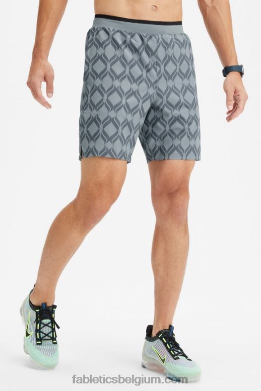 schaduwgrijs kasteel Heren de fundamentele korte ii (gevoerd) 137 Fabletics LH20J3151
