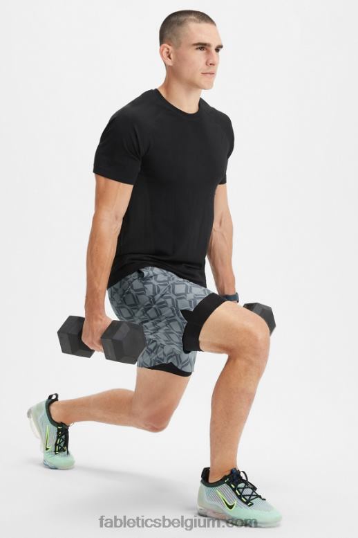 schaduwgrijs kasteel Heren de fundamentele korte ii (gevoerd) 137 Fabletics LH20J3151