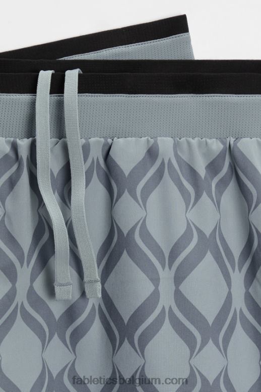 schaduwgrijs kasteel Heren de fundamentele korte ii (gevoerd) 137 Fabletics LH20J3151