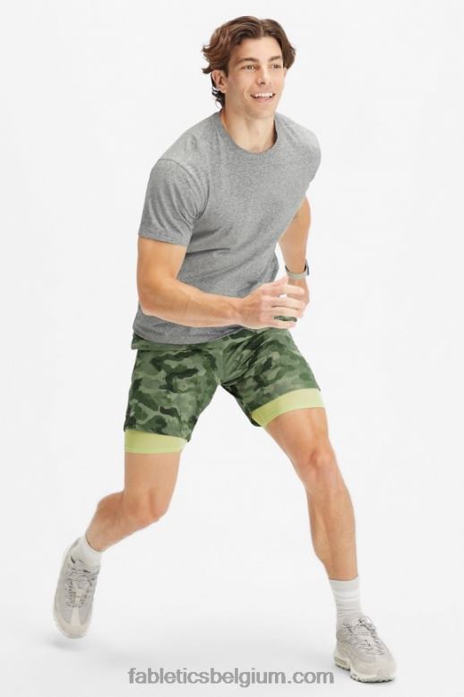 tactische camouflage Heren de fundamentele korte ii (gevoerd) 139 Fabletics LH20J3157