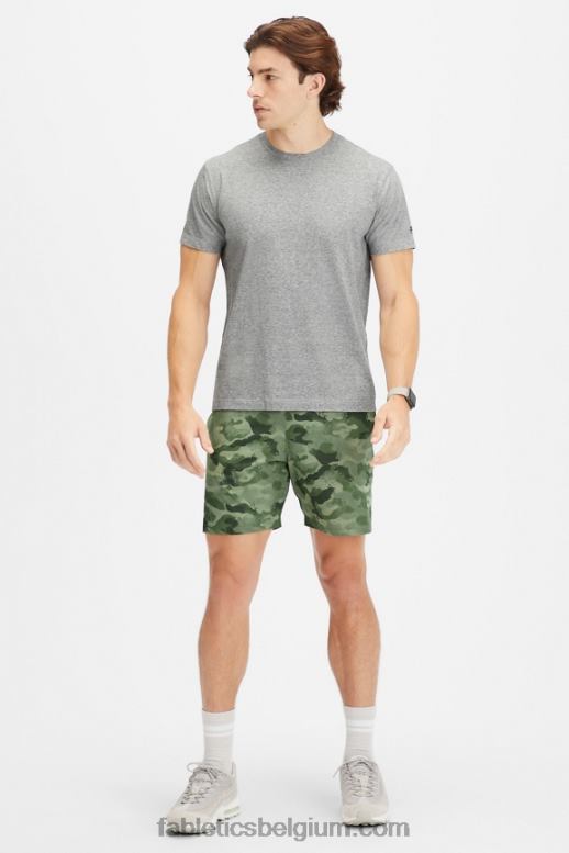 tactische groene camouflage Heren de fundamentele korte ii 149 Fabletics LH20J3221
