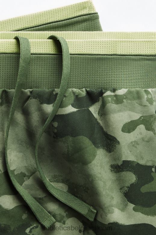 tactische groene camouflage Heren de fundamentele korte ii 149 Fabletics LH20J3221