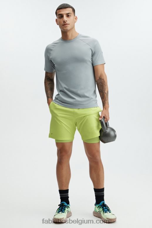 vervaagde limoen Heren de fundamentele korte (gevoerd) Fabletics LH20J3325
