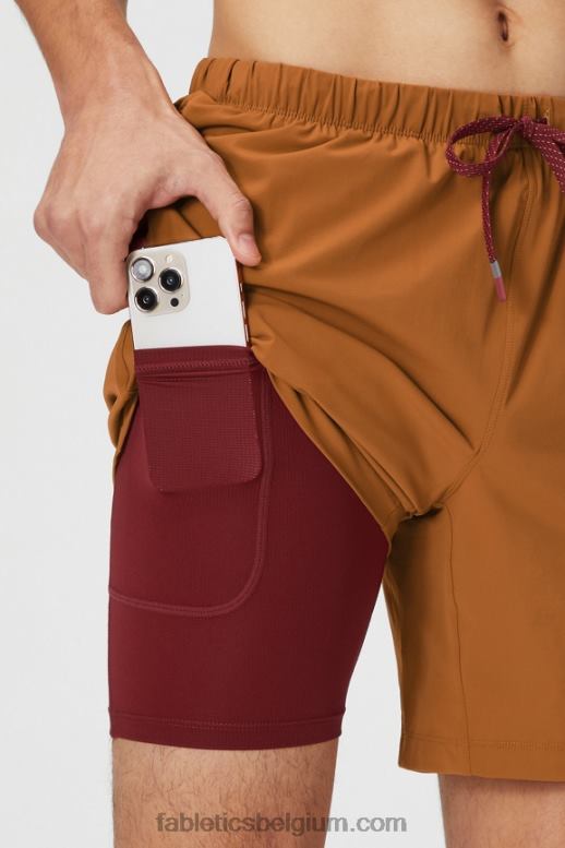 vintage roest Heren de ene korte (gevoerd) 143 Fabletics LH20J3187
