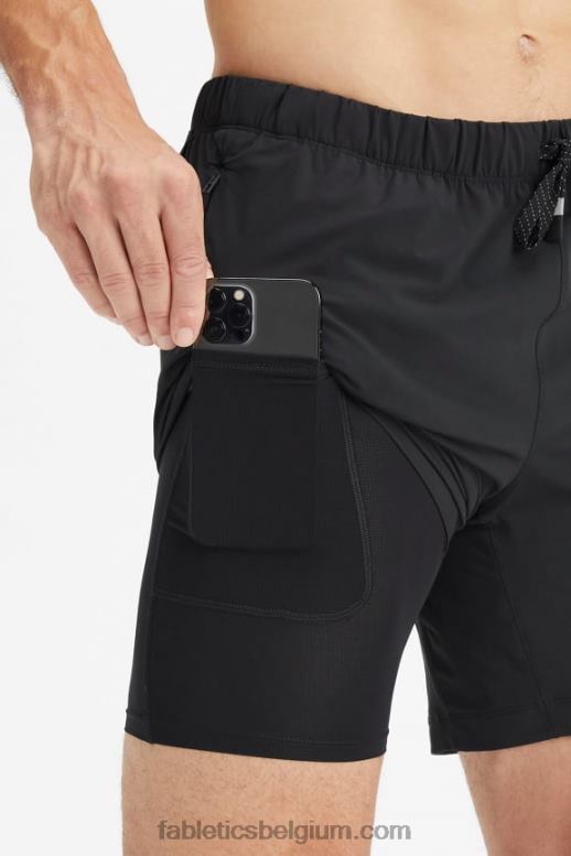 zwart Heren de ene korte (gevoerd) 140 Fabletics LH20J3174
