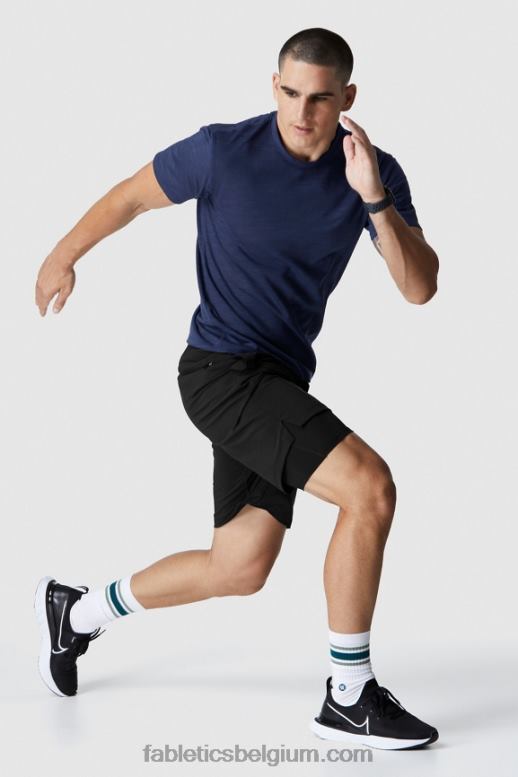 zwart Heren de franchise short (gevoerd) Fabletics LH20J3356