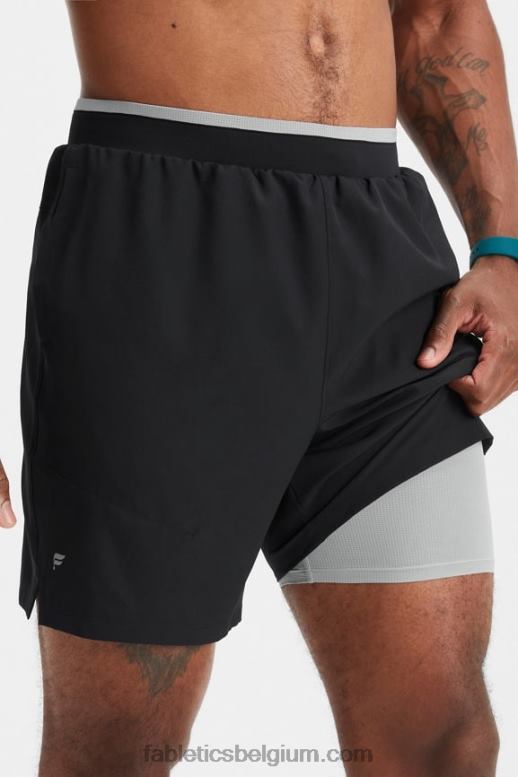 zwart Heren de fundamentele korte ii (gevoerd) 132 Fabletics LH20J3126