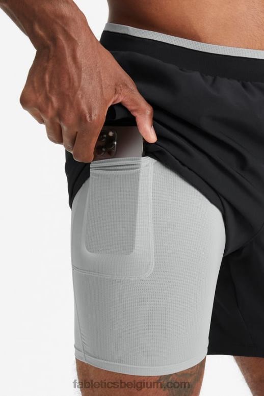 zwart Heren de fundamentele korte ii (gevoerd) 132 Fabletics LH20J3126
